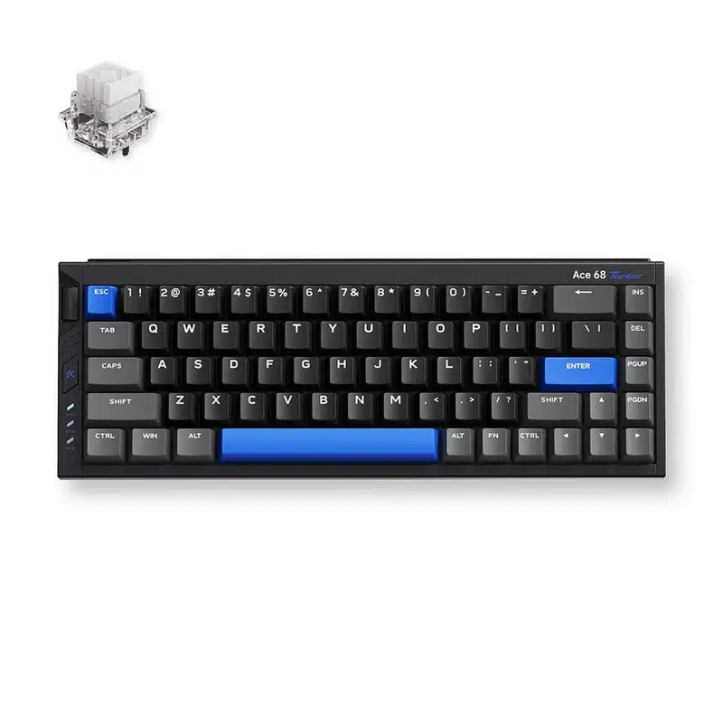 Klaviatūra MCHOSE Ace 68 Turbo Full-aluminum Esports Magnetinė Hall Effect (Cyber Black)