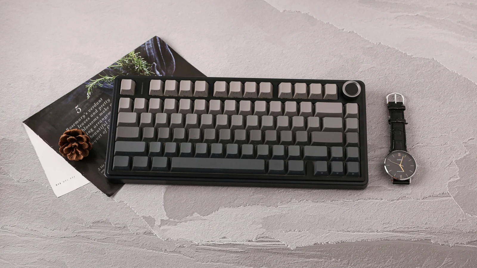 AULA F75 HE magnētisko slēdžu tastatūra (melna) attēls 2