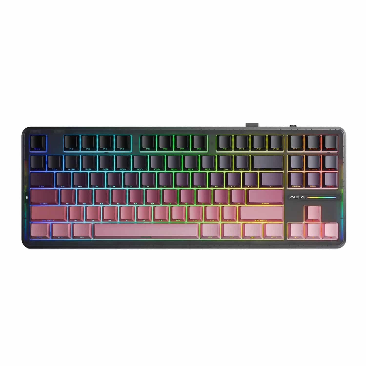 AULA F87 Pro klaviatūra (Rožinė/Juoda)