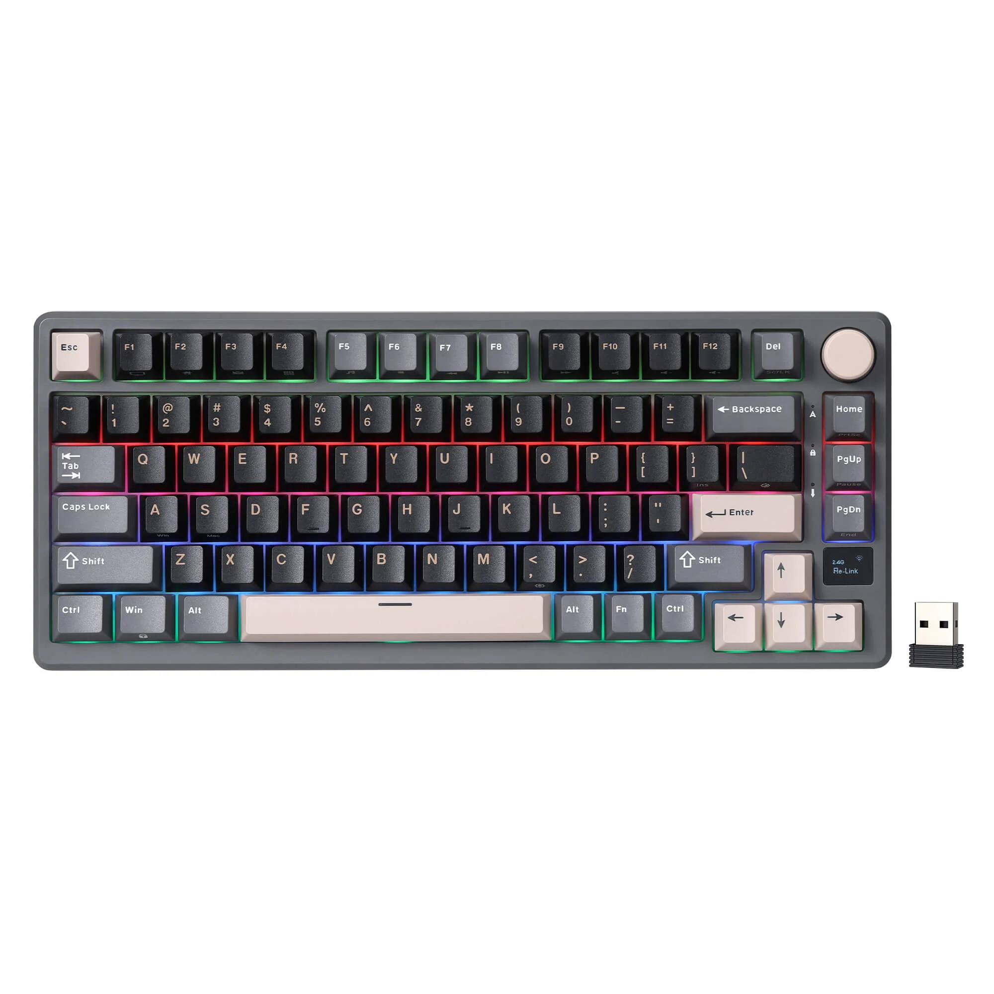 Royal Kludge RK M75 Phantom tastatūra — attēls 1