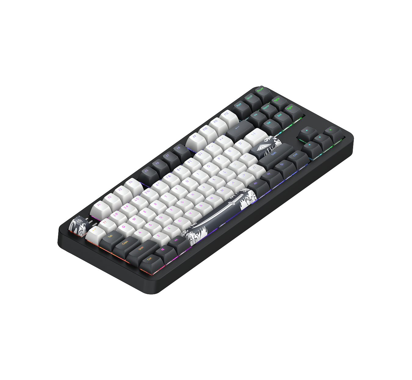 Dark Project ALU87B (Bushido) TKL mehāniskā tastatūra attēls 2