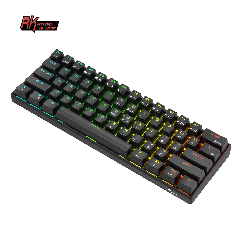 Royal Kludge RK61 (melns) attēls 4