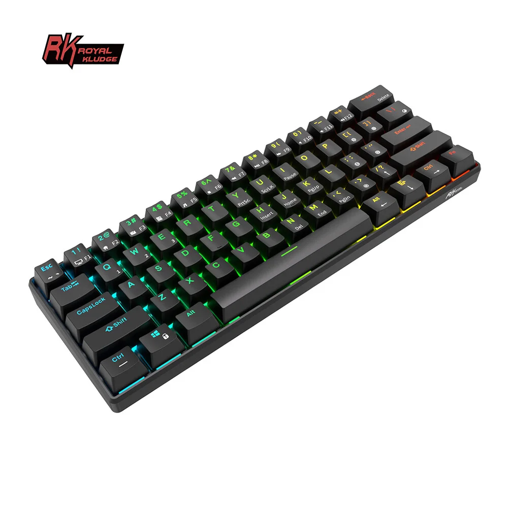 Royal Kludge RK61 (melns) attēls 3