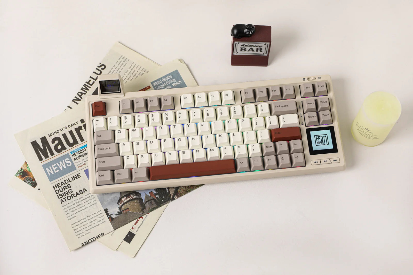 Epomaker RT80 (Balta/Pelēka) attēls 4