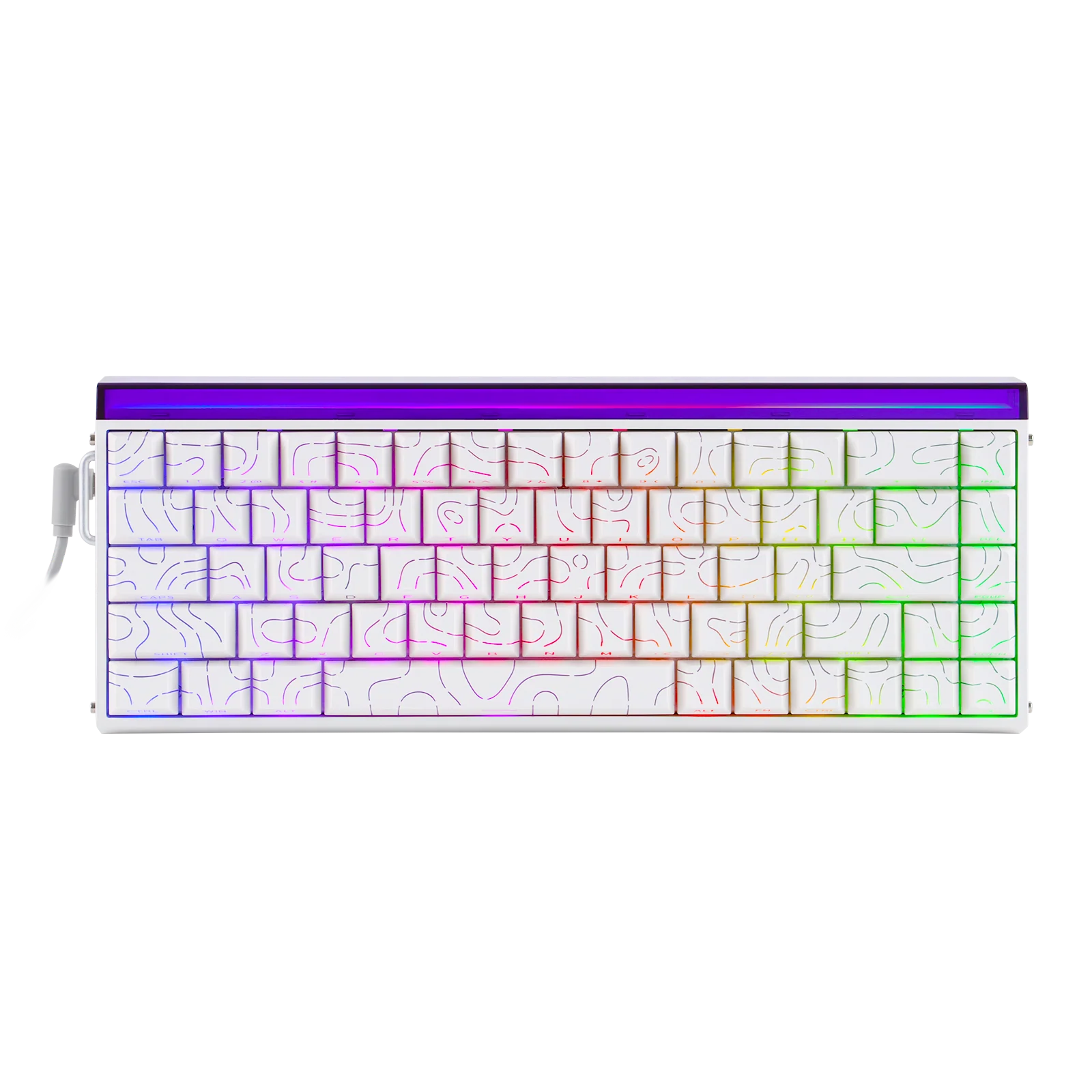 AULA Hero 68 Hall Effect klaviatuur (White Contour)