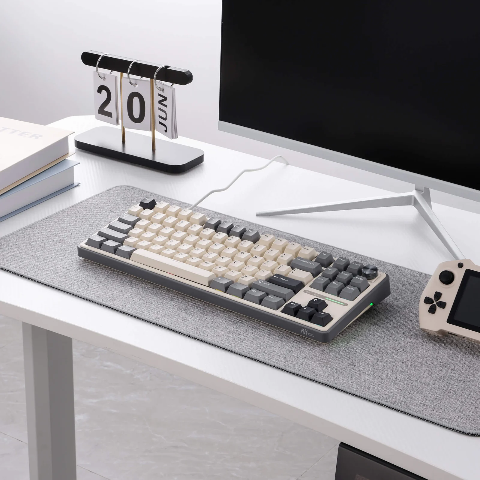 Royal Kludge R87 Pro (Balta/Pelēka) attēls 4