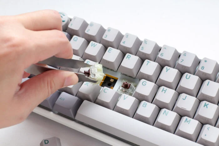 Ducky One 3 65% Mist Grey mehāniskā tastatūra attēls 5