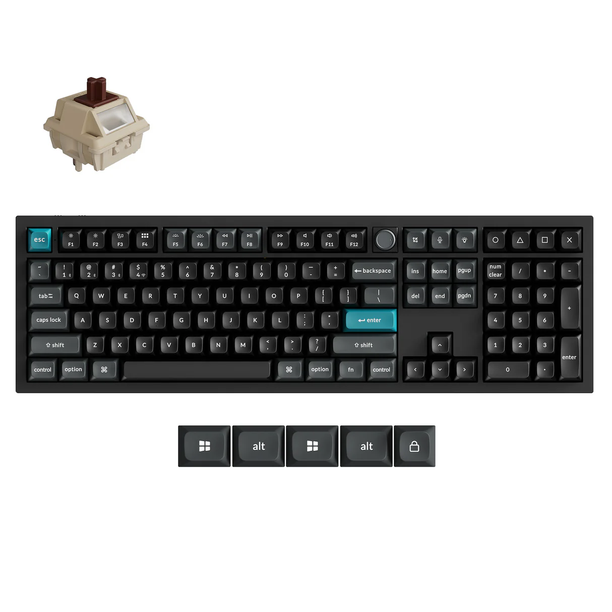 Keychron Q6 Ultra (Melns) attēls 3