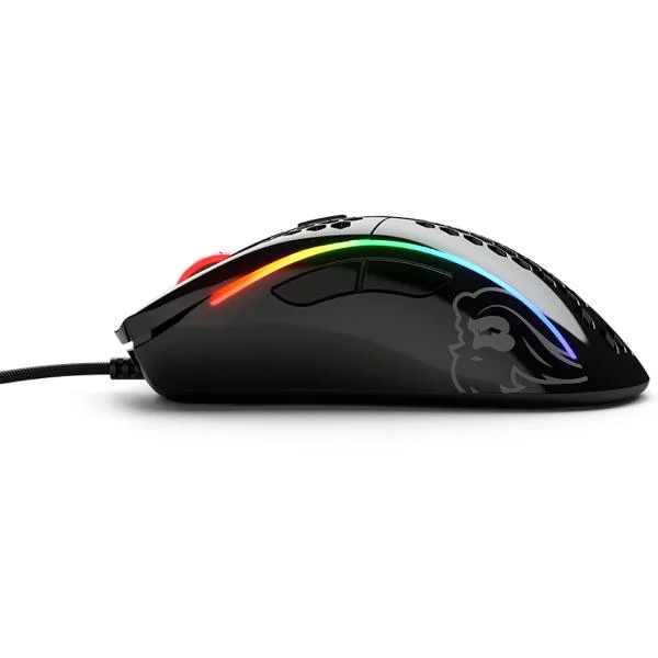 Glorious Model D spēļu pele (Spīdīga melna) attēls 3