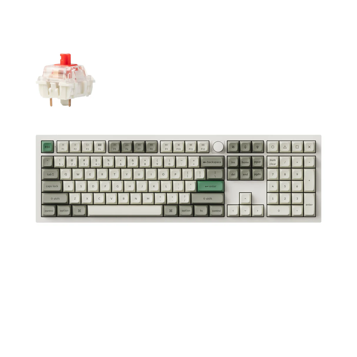 Keychron Q6 Max (Shell White) — attēls 1