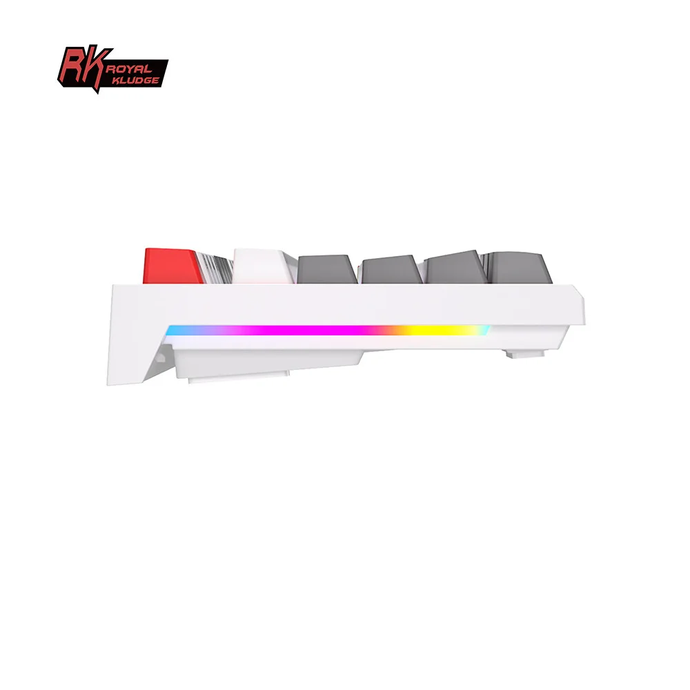 Royal Kludge R87 tastatūra (balta) attēls 5