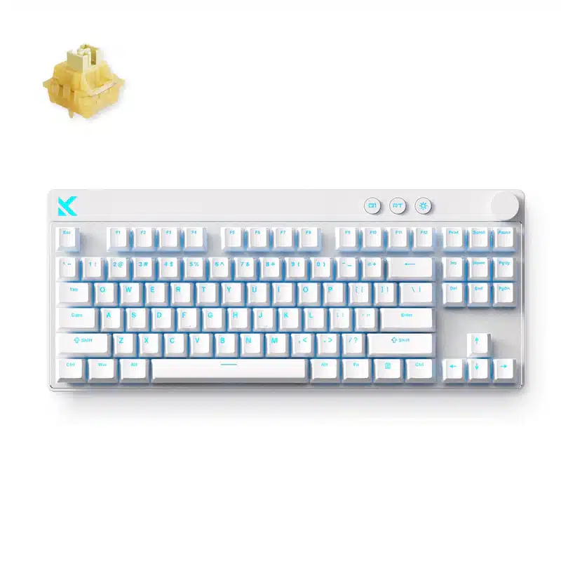MCHOSE Mix 87 magnētiskā Hall Effect tastatūra (baltā) attēls 2