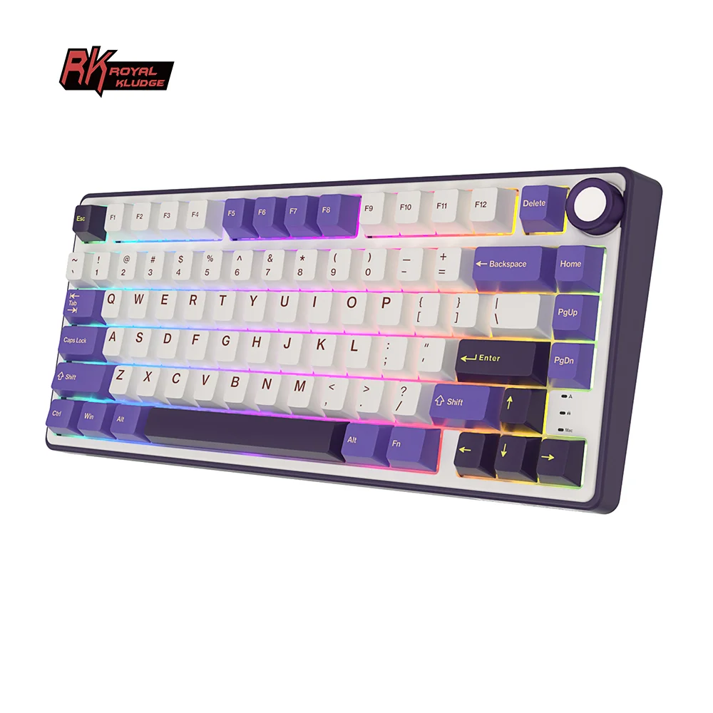 Royal Kludge R75 mehāniskā tastatūra – Blackberry attēls 5