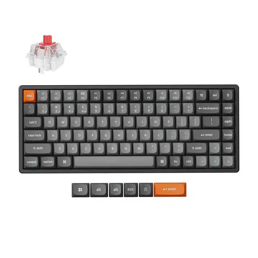 Keychron K2 Max tastatūra (melna) — attēls 1