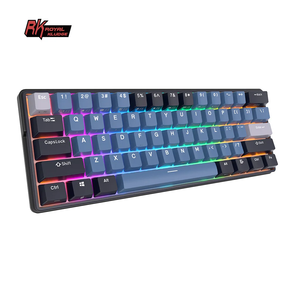 Royal Kludge RK61 Plus (Melna/Zila) attēls 2