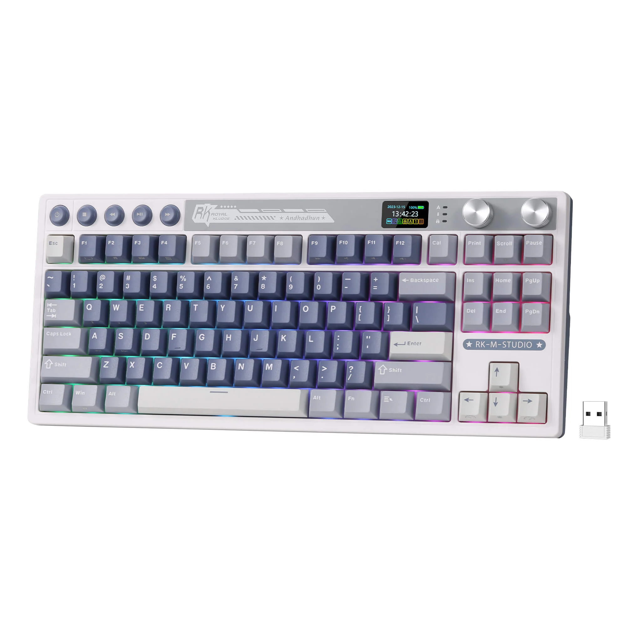 Royal Kludge RK M87 Ocean Blue (RK-M87-OB) attēls 2