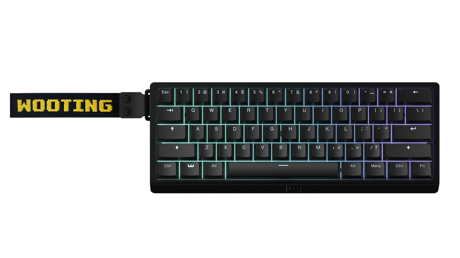Wooting 60HE+ v2 magnētiskā tastatūra (melna) attēls 4