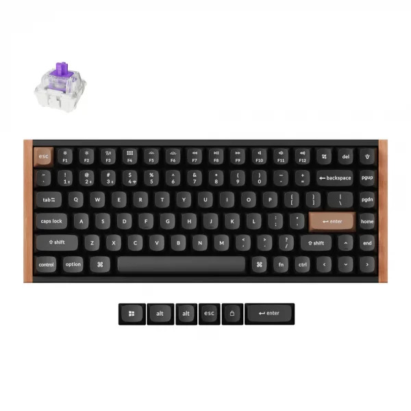 Keychron K2 Hall Effect (Carbon Black) klaviatuur — foto 1