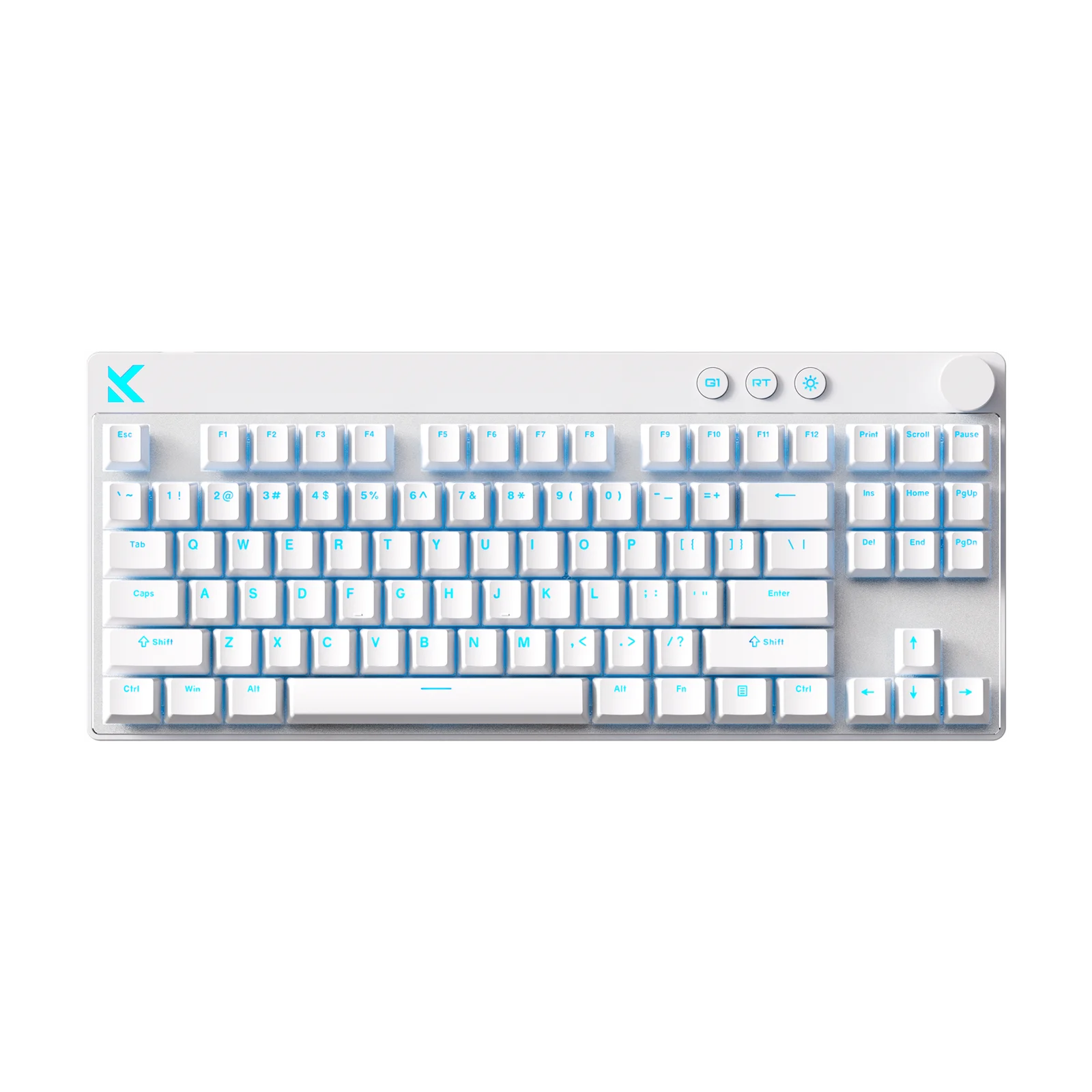 MCHOSE Mix 87 magnētiskā Hall Effect tastatūra (baltā) — attēls 1