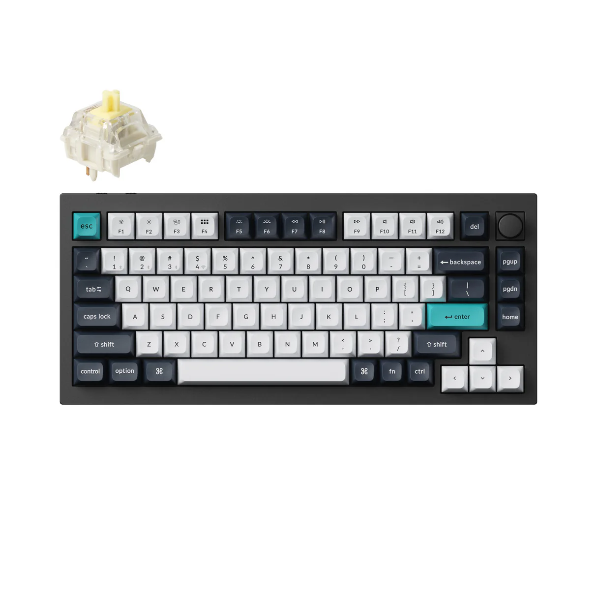 Keychron Q1 Max (Balta/Melna) attēls 2