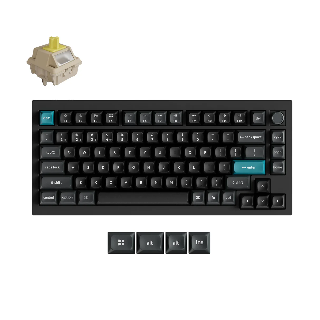Keychron Q1 Ultra (Melns) attēls 2
