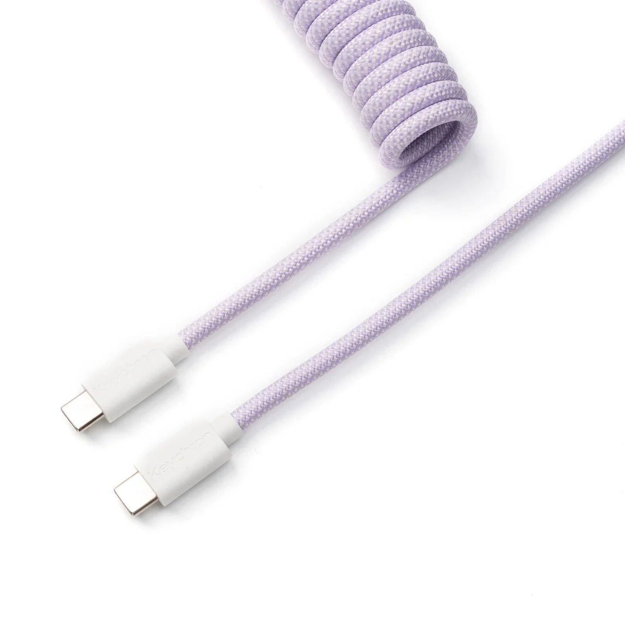 Keychron spirālais klaviatūras vads (violetā) KC-C-PUR attēls 2