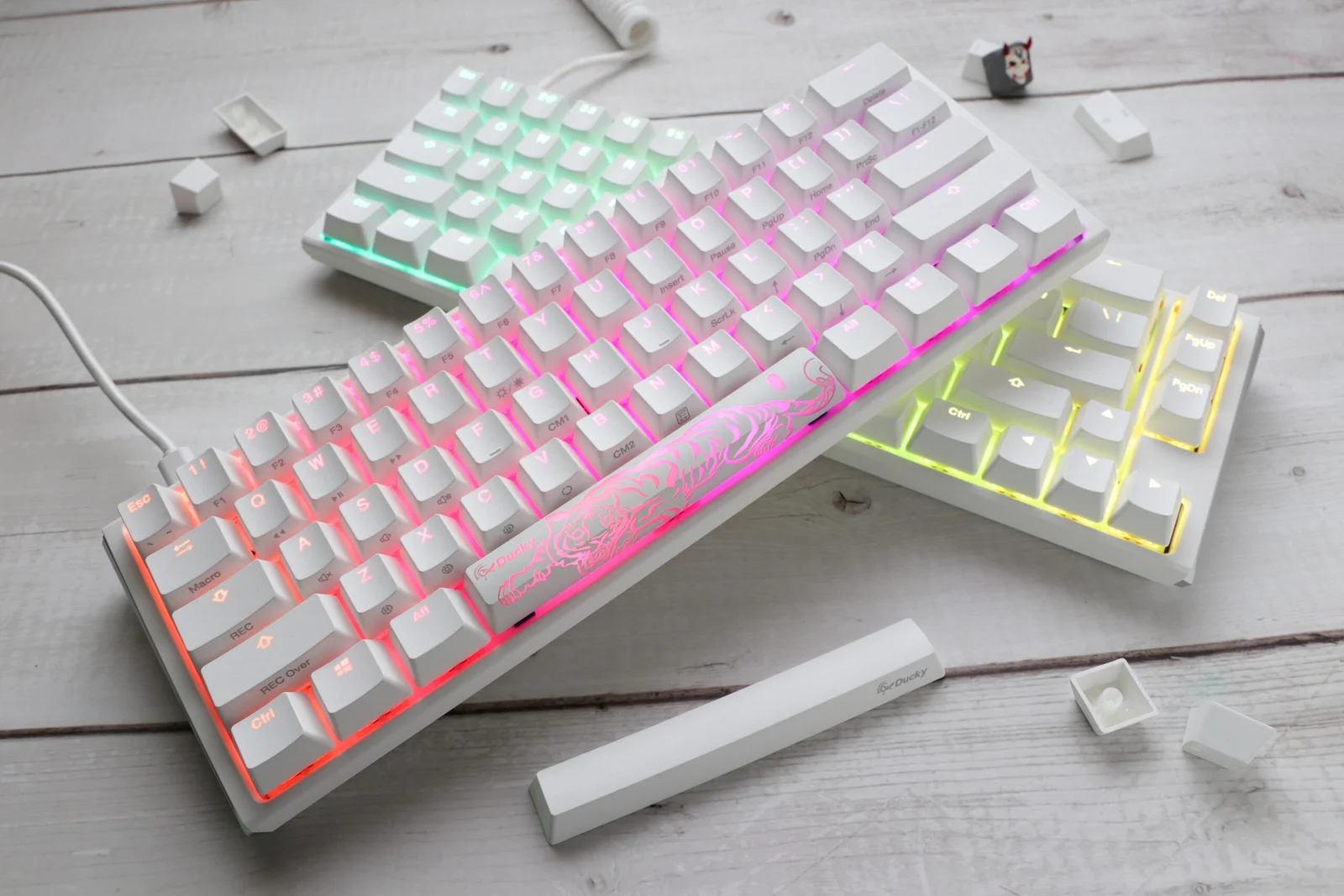 Ducky One 3 60% (Balta) attēls 3