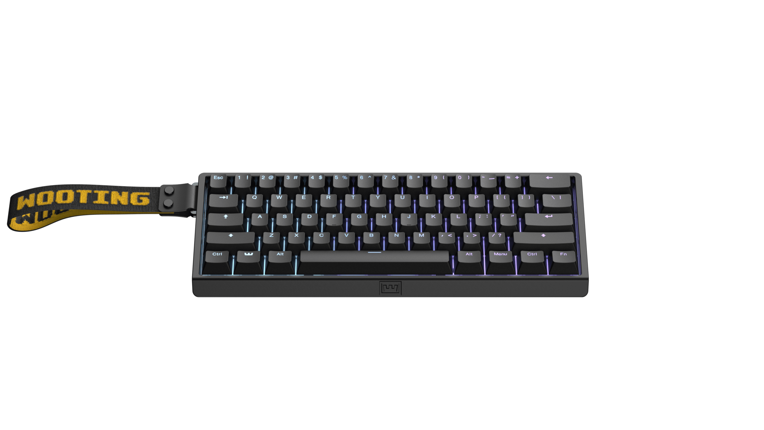 Wooting 60HE+ v2 magnētiskā tastatūra (melna) attēls 2