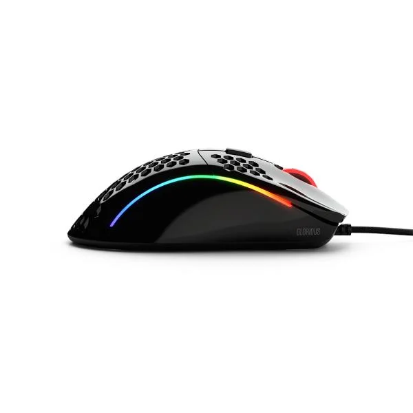 Glorious Model D spēļu pele (Spīdīga melna) attēls 4
