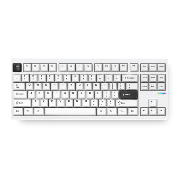 MCHOSE GX87 Ultra Aluminum klaviatūra (White Electrophoresis)
