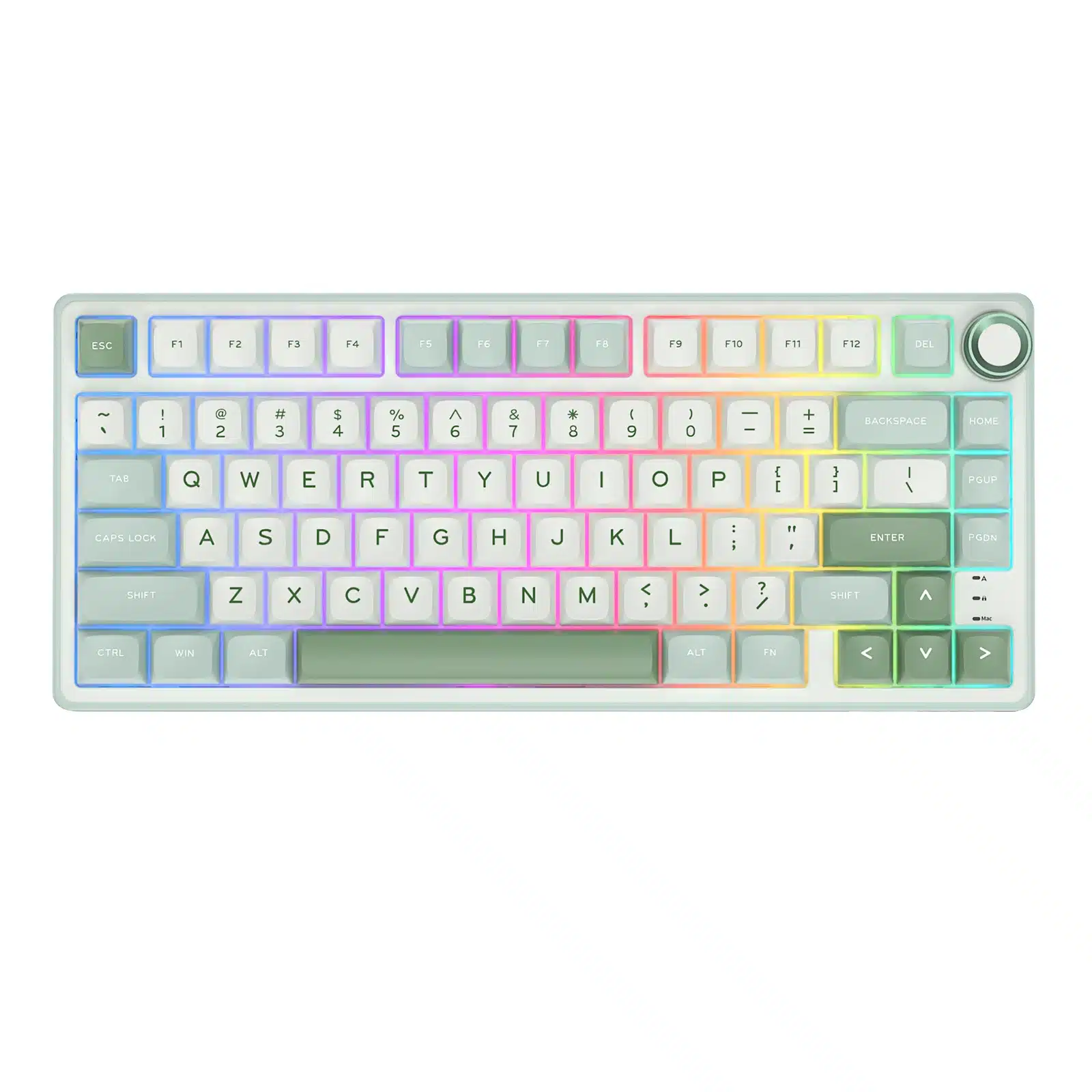 Royal Kludge R75 tastatūra (Sky Cyan) — attēls 1