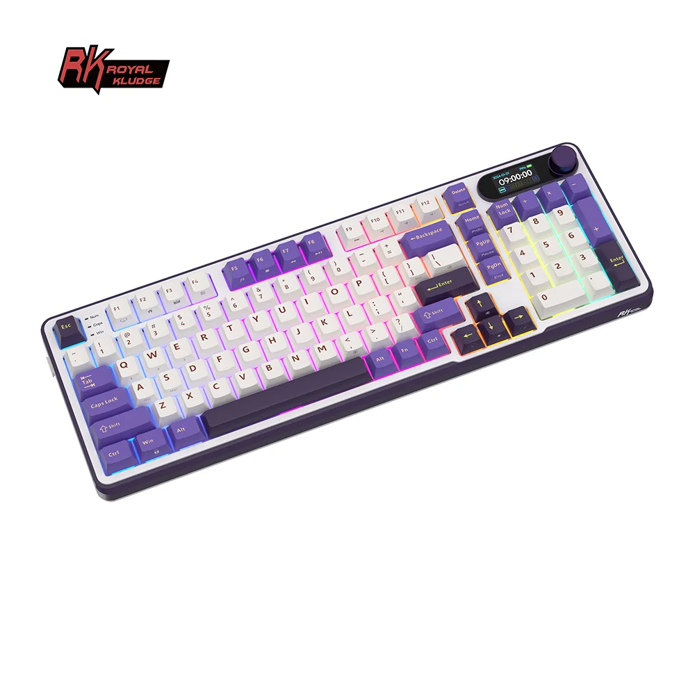 Royal Kludge RK S98 (Blackberry) mehāniskā tastatūra attēls 3