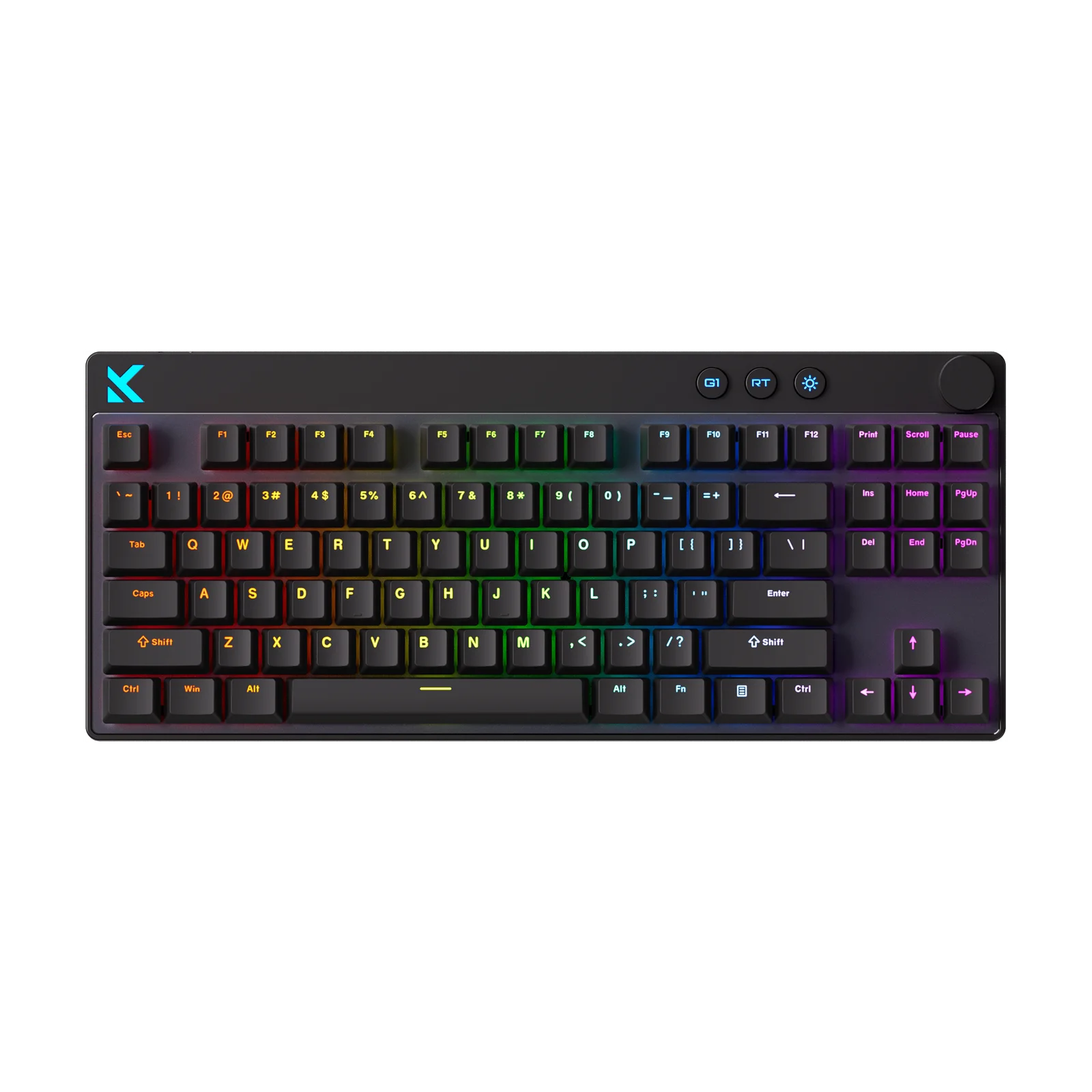 MCHOSE Mix 87 Hall Effect magnētisko slēdžu tastatūra, melna — attēls 1