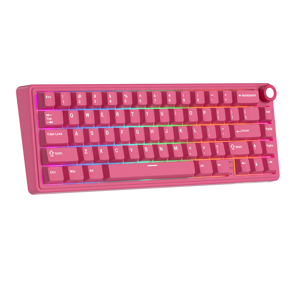 Royal Kludge R65 klaviatūra (Berry Red) attēls 3