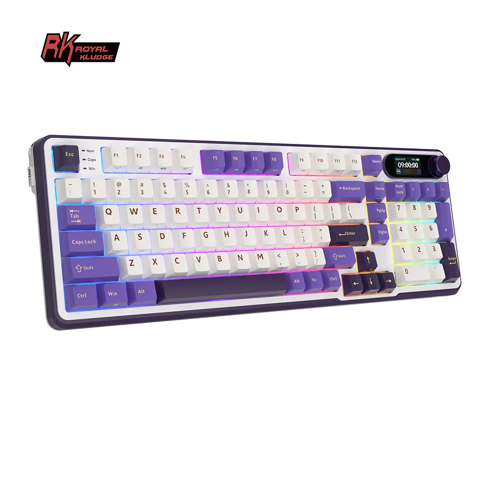 Royal Kludge RK S98 (Blackberry) mehāniskā tastatūra attēls 2