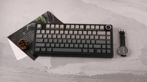 AULA F75 HE magnetiliste lülitite klaviatuur (must) — foto