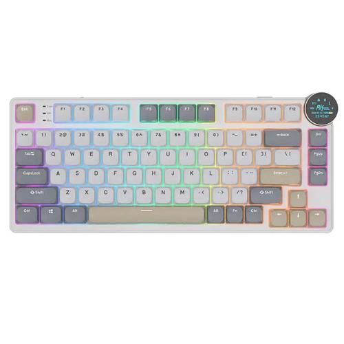 Royal Kludge N80 „Pearly Dawn“ zema profila tastatūra
