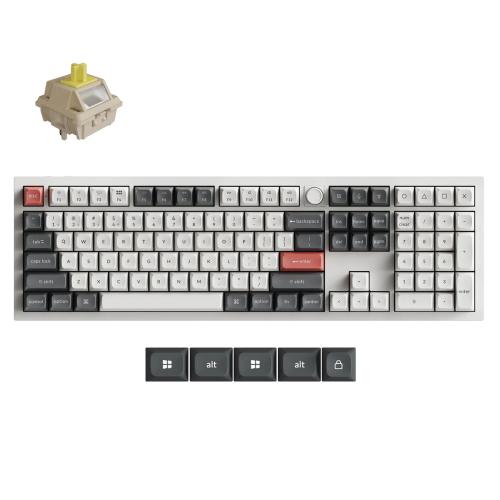 Keychron Q6 Ultra klaviatuur (valge)