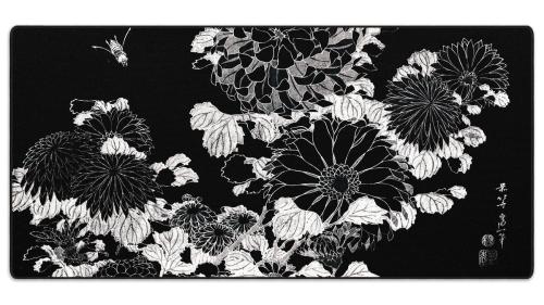 Pelės kilimėlis LIT „Chrysanthemums and Bee“, Hokusai