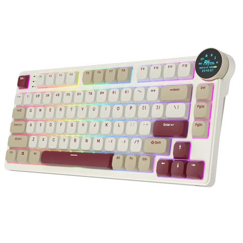 Royal Kludge N80 „Rosy Clouds“ zema profila tastatūra — attēls