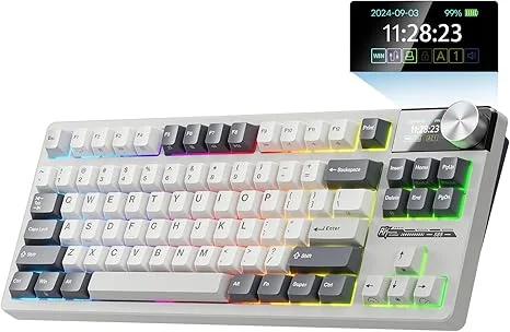 Royal Kludge S85 White Night klaviatūra — attēls