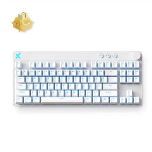 MCHOSE Mix 87 magnētiskā Hall Effect tastatūra (baltā) — attēls
