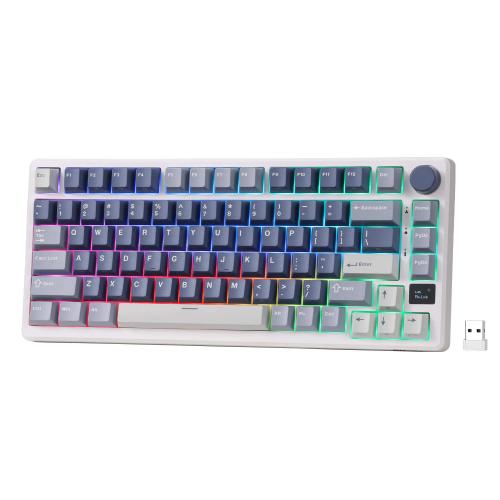 Klaviatūra Royal Kludge RK M75 (Ocean Blue) — foto