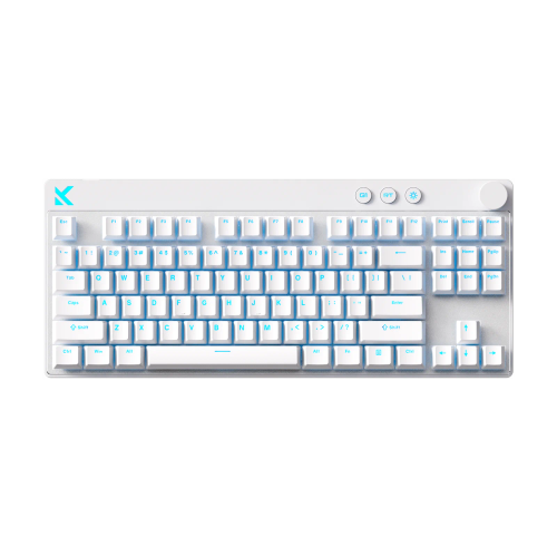MCHOSE Mix 87 magnētiskā Hall Effect tastatūra (baltā)