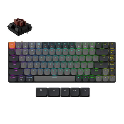 Keychron K3 V3 madala profiiliga klaviatuur (must) — foto
