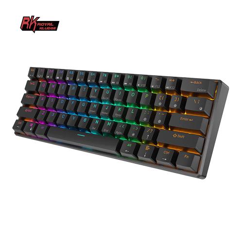 Royal Kludge RK61 (melns) — attēls