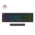 Keychron K10 QMK bezvadu mehāniskā tastatūra (melna)