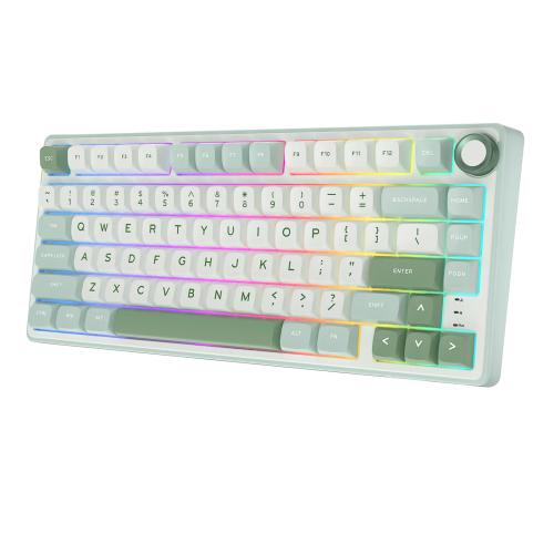 Royal Kludge R75 klaviatūra (Sky Cyan) — foto