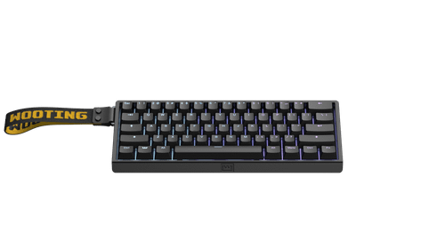 Wooting 60HE+ v2 magnētiskā tastatūra (melna) — attēls