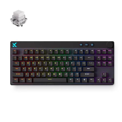MCHOSE Mix 87 Hall Effect magnētisko slēdžu tastatūra, melna — attēls